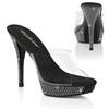 Fabulicious - ATHENA501 Mules with heel - Black/Transparent Product image
